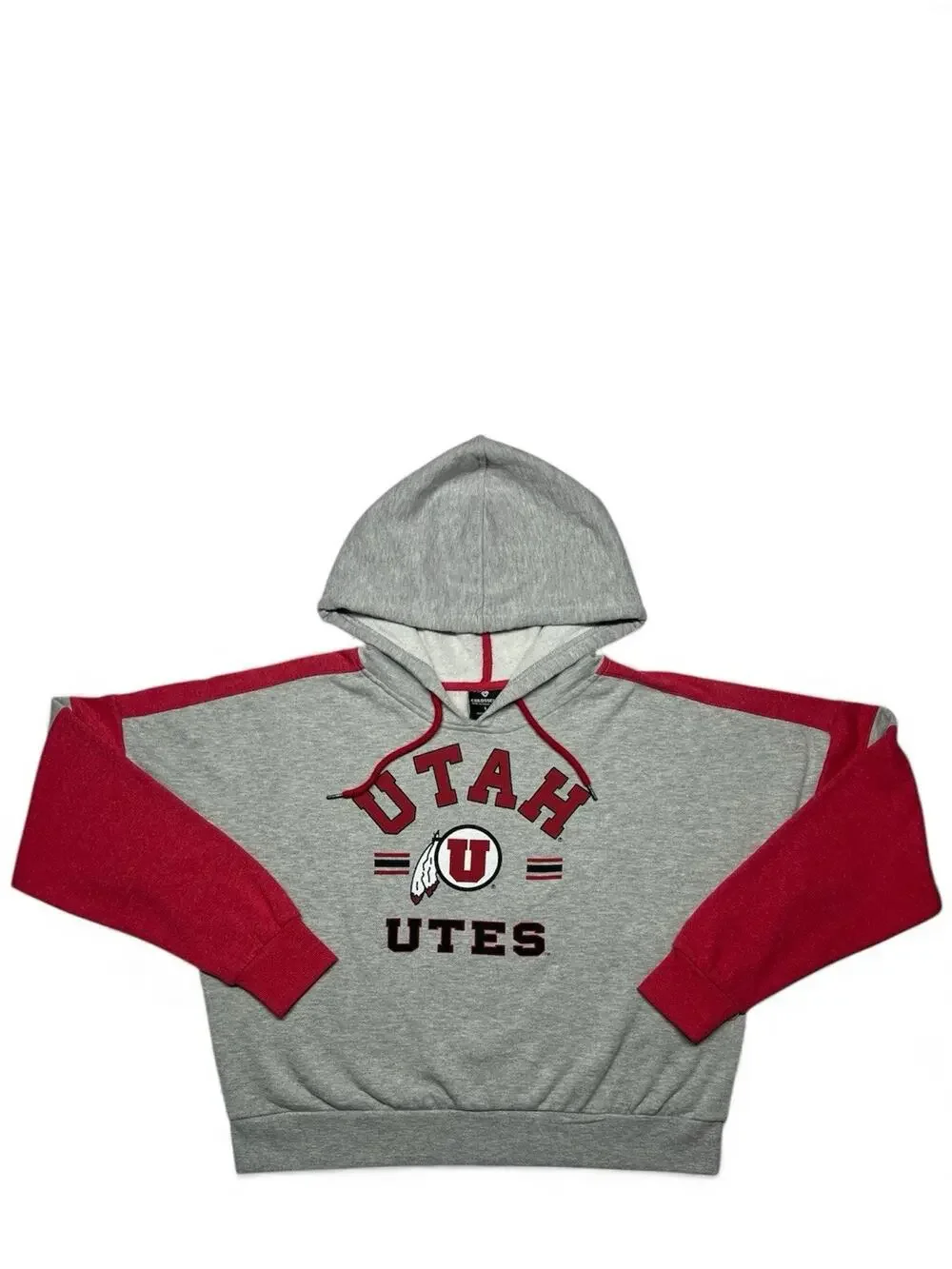 Utah Utes Women’s Crop Hoodie Size Large New with Tags NCAA Licensed